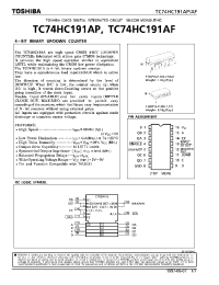 Datasheet TC74HC191 manufacturer Toshiba