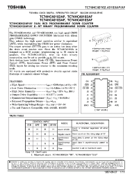 Datasheet TC74HC40102 manufacturer Toshiba