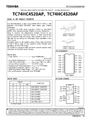 Datasheet TC74HC4520AP manufacturer Toshiba