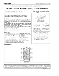 Datasheet TC74HCT245AF manufacturer Toshiba