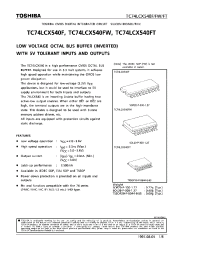 Datasheet TC74LCX540 manufacturer Toshiba