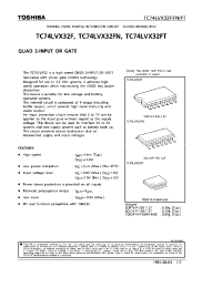 Datasheet TC74LVX32F manufacturer Toshiba