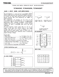 Datasheet TC74VHC03FN manufacturer Toshiba