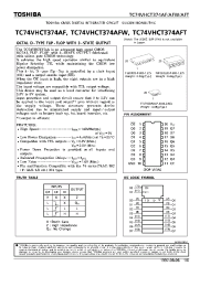 Datasheet TC74VHCT374AFT manufacturer Toshiba