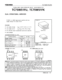Datasheet TC75W51 manufacturer Toshiba