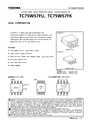 Datasheet TC75W57FU manufacturer Toshiba