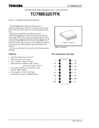 Datasheet TC7MB3257FK manufacturer Toshiba