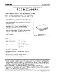 Datasheet TC7MZ240FK manufacturer Toshiba