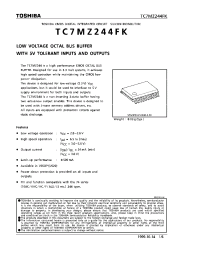 Datasheet TC7MZ244FK manufacturer Toshiba