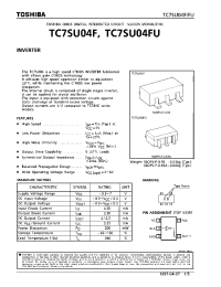 Datasheet TC7SU04F manufacturer Toshiba