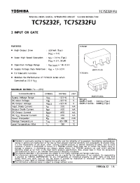 Datasheet TC7SZ32 manufacturer Toshiba