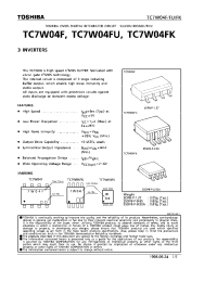 Datasheet TC7W04F manufacturer Toshiba