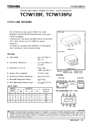 Datasheet TC7W139F manufacturer Toshiba