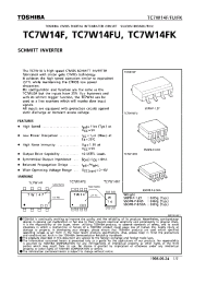 Datasheet TC7W14F manufacturer Toshiba