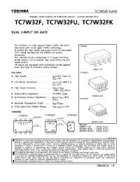 Datasheet TC7W32F manufacturer Toshiba