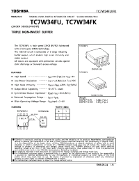 Datasheet TC7W34FK manufacturer Toshiba