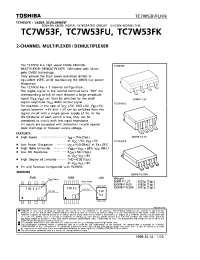 Datasheet TC7W53 manufacturer Toshiba