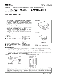 Datasheet TC7WH245FK manufacturer Toshiba