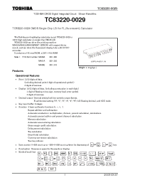 Datasheet TC83220-0029 manufacturer Toshiba