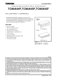 Datasheet TC90A45F manufacturer Toshiba