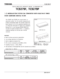 Datasheet TC9279P manufacturer Toshiba