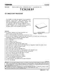 Datasheet TC9283F manufacturer Toshiba