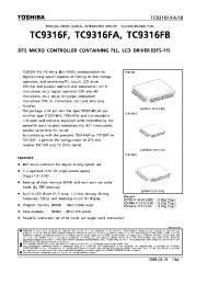 Datasheet TC9316 manufacturer Toshiba