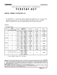 Datasheet TC9316F-027 manufacturer Toshiba