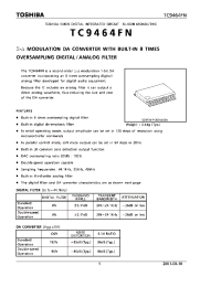 Datasheet TC9464FN manufacturer Toshiba