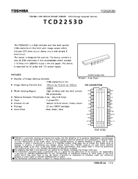Datasheet TCD2253D manufacturer Toshiba