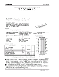 Datasheet TCD2901D manufacturer Toshiba