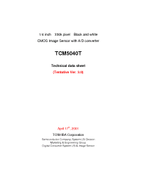 Datasheet TCM5040T manufacturer Toshiba
