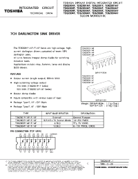 Datasheet TD62003 manufacturer Toshiba