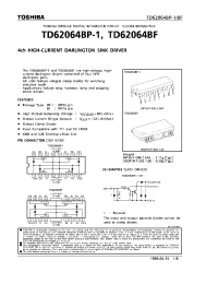 Datasheet TD62064BP-1 manufacturer Toshiba