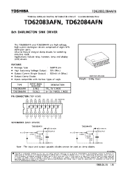 Datasheet TD62084AFN manufacturer Toshiba