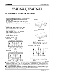 Datasheet TD62164AF manufacturer Toshiba