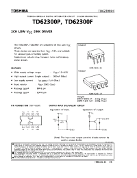 Datasheet TD62300P manufacturer Toshiba