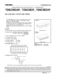 Datasheet TD62382F manufacturer Toshiba