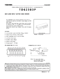 Datasheet TD62383P manufacturer Toshiba