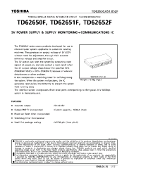 Datasheet TD62652F manufacturer Toshiba