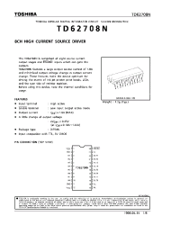 Datasheet TD62708 manufacturer Toshiba