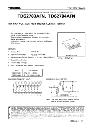 Datasheet TD62783AFN manufacturer Toshiba