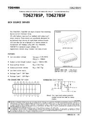Datasheet TD62785F manufacturer Toshiba