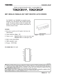 Datasheet TD62C851P manufacturer Toshiba