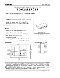 Datasheet TD62M2701F manufacturer Toshiba