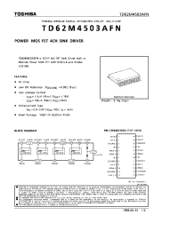 Datasheet TD62M4503AFN manufacturer Toshiba