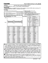 Datasheet THLY51N61C70L manufacturer Toshiba