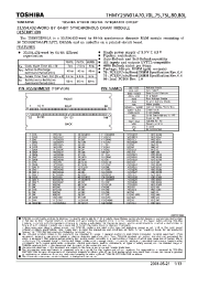 Datasheet THMY25N01A80 manufacturer Toshiba