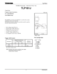Datasheet TLP161J manufacturer Toshiba