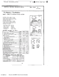 Datasheet TLP543 manufacturer Toshiba
